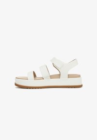 Non selezionato, white faux leather