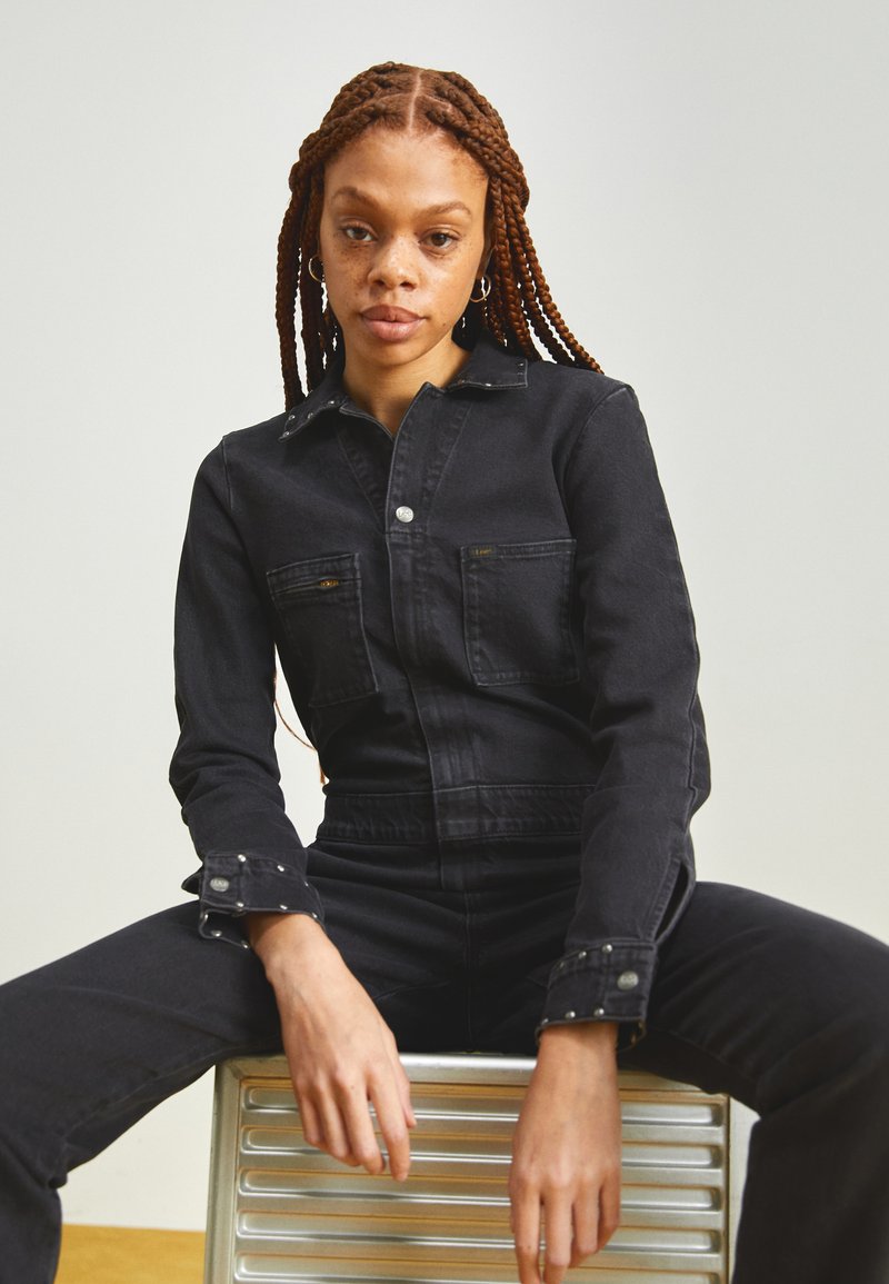 Lee UNIONALL Jumpsuit midnight peace/black denim Zalando.de