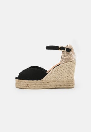 BIANCA - Sandali con plateau - black