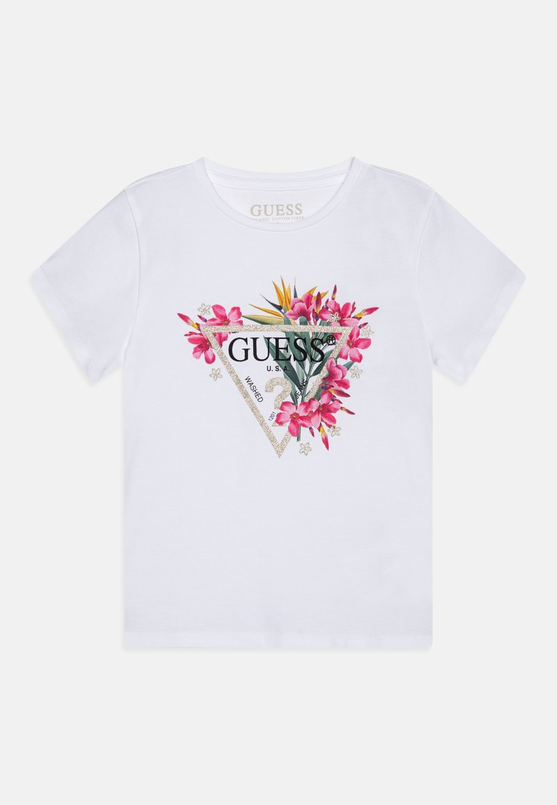 Guess - T-shirt med print - pure white, Förstora