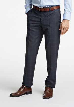CHECKED STRETCH  COMBI - Pantaloni eleganti - navy mix