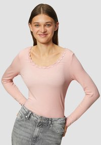 QS Langarmshirt - perlmuttrosa