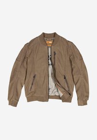 Emilio Adani Lederjacke - dunkelbraun