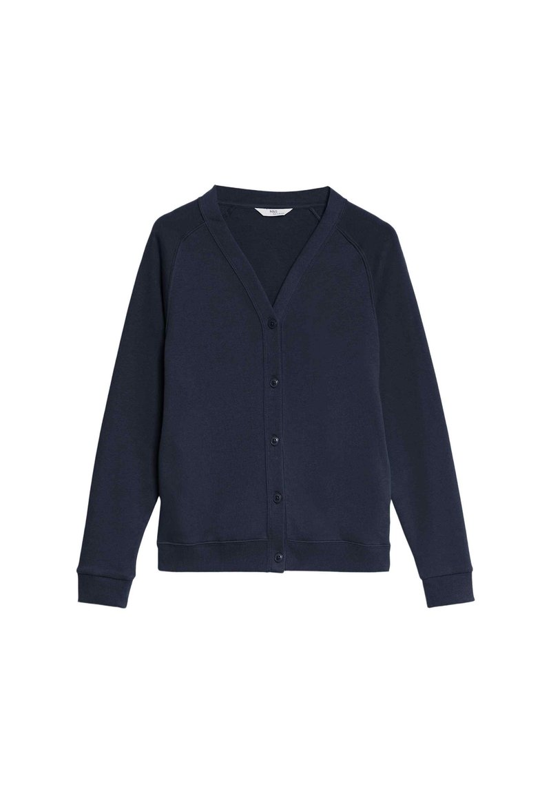 Pull col V en coton bleu indigo Father & Sons