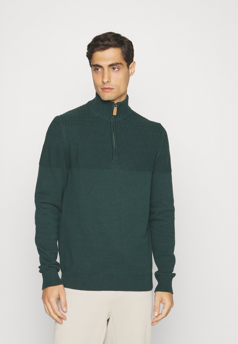 Pier One Strickpullover - dark green/dunkelgrün - Zalando.at