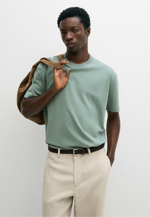 Massimo Dutti, T-shirts basic - blue-grey