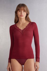 Intimissimi ULTRALIGHT - Hemd - rot  vamp red