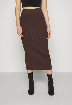 Glamorous Falda de tubo - brown