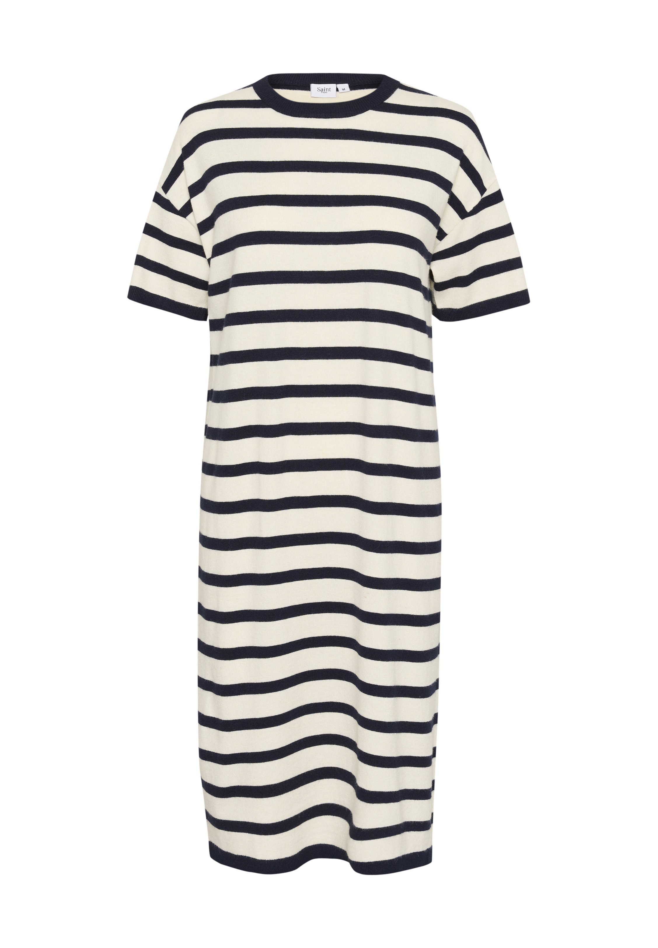 Saint Tropez LIKAM STRIPED - Jumper dress - winter white