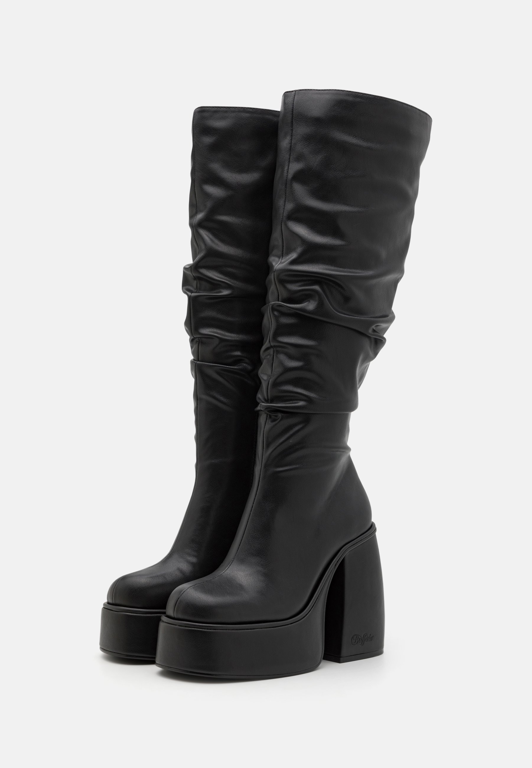 Buffalo HEART BOOT HI - Bottes à talons hauts - black/noir