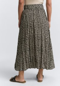TOM TAILOR Maksi sijonas - abstract black grid design