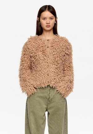 Chaqueta de punto - camel