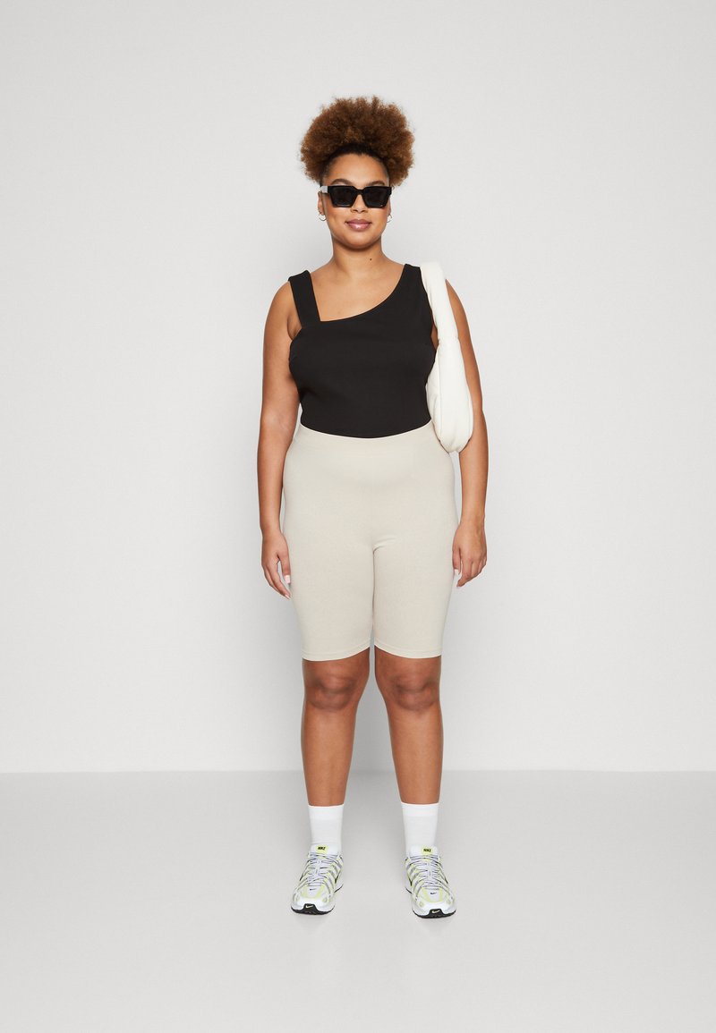 Even&Odd Curvy - 2 PACK  - Shorts - black/beige, Vergrößern