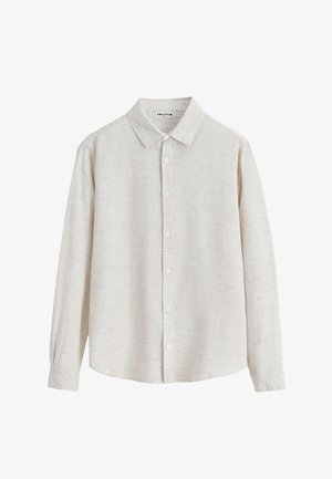 FRILIVIN, CHEMISE UNIE MANCHES LONGUES - Chemise - beige