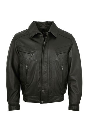 Lederjacke - schwarz