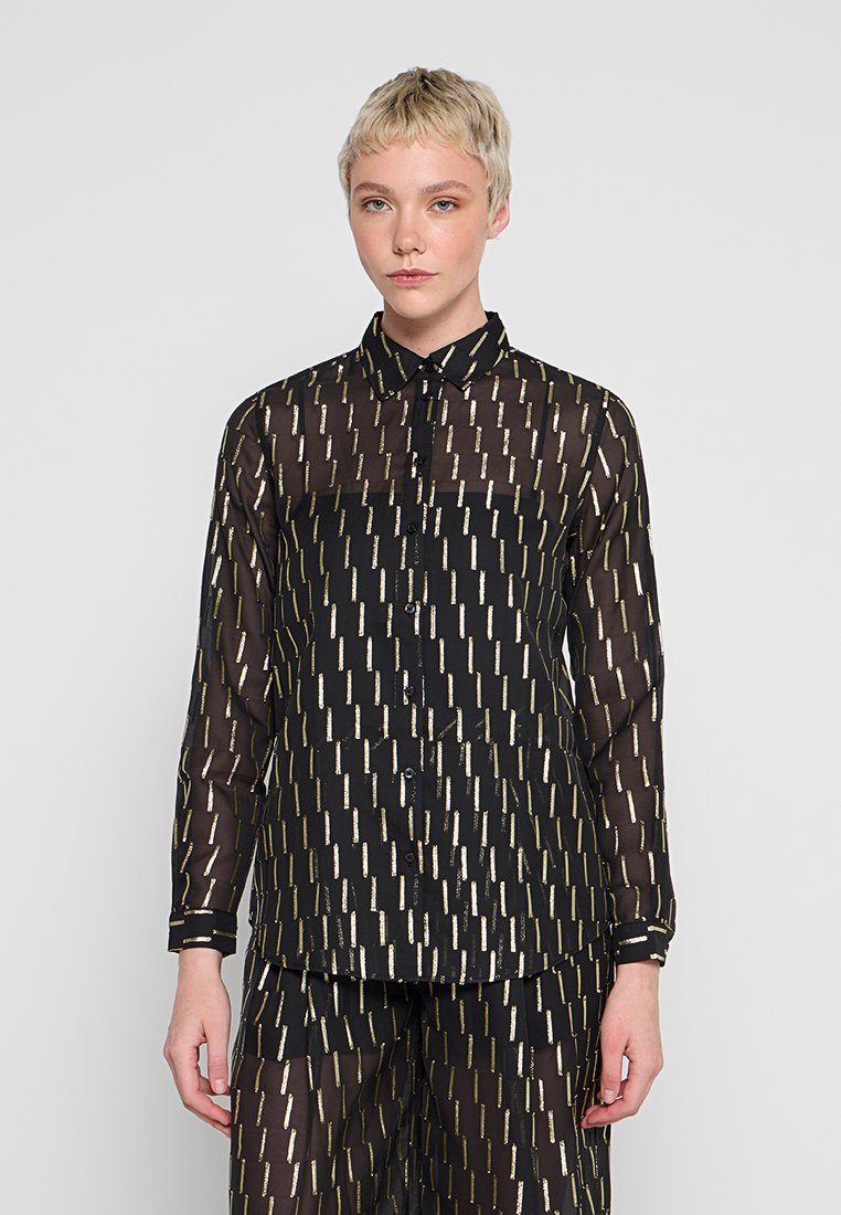 Armani Exchange Overhemdblouse zwart