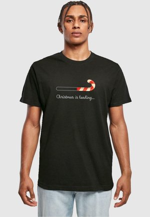 CHRISTMAS LOADING ROUND NECK - T-shirt con stampa - black