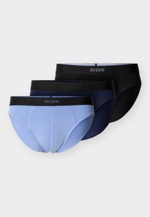 BRIEF 3 PACK - Slip - noir/bleu nuit/bleu flocon