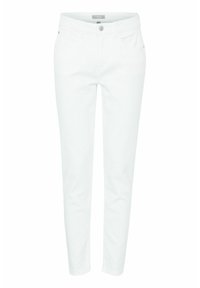 Bílé slim-fit džíny vyrobené z bavlněné směsi, s klasickým pětipocket designem, předním zapínáním na knoflík a jemnými švy.