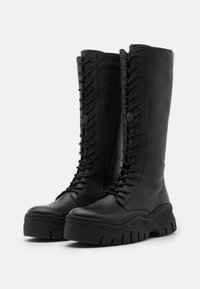 Zign Botas con plataforma - black