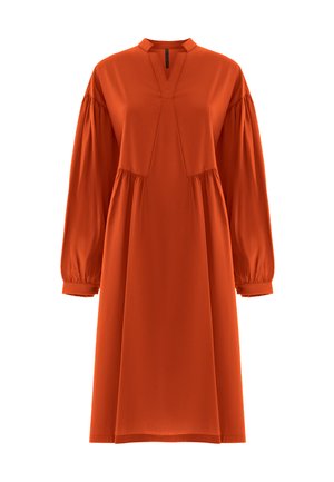 MIDI WITH LONG SLEEVES - Robe de jour - brown