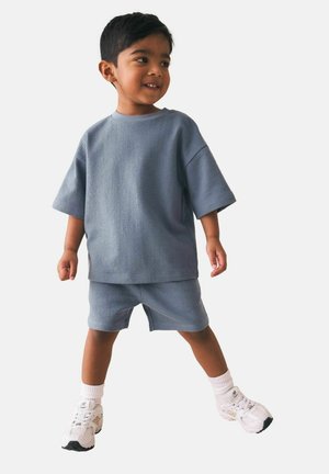 Next TEXTURED SHORT SLEEVE SET - Shorts - light blue
