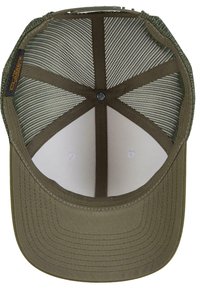 Flexfit RETRO TRUCKER - Lippalakki - mossgreen white olive