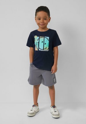 MIT SMILEY - Print T-shirt - navy