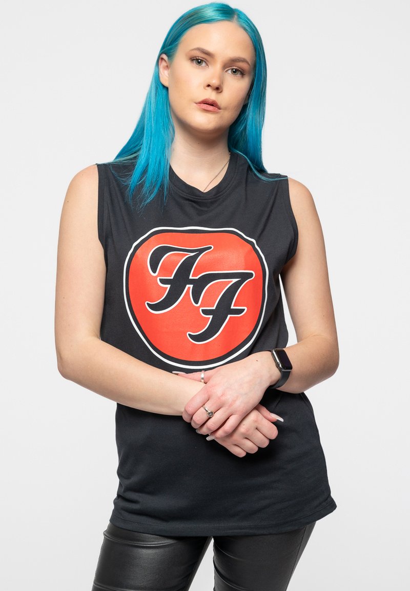 Paradiso Clothing FOO FIGHTERS BAND LOGO MUSCLE TANK - Top - black