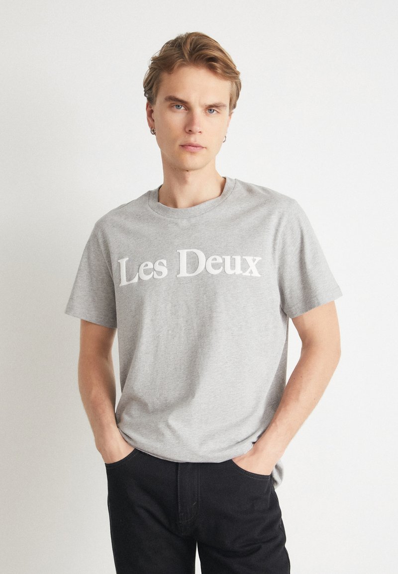 Les Deux CHARLES - Tričko s potlačou - light grey