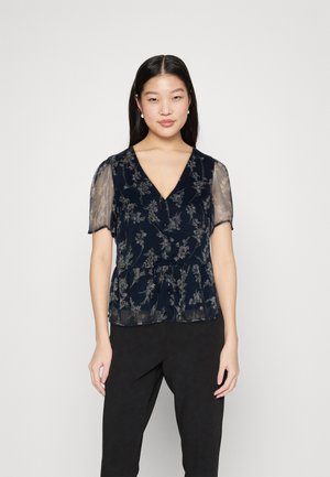 Vero Moda VMSMILLA V NECK PEPLUM - Blouse - night sky vega