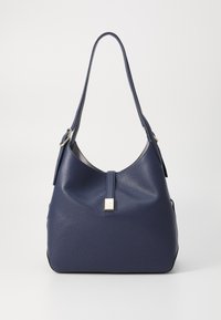DECO PEBBLED LARGE SHOULDER BAG - Mala de mão - parisian navy