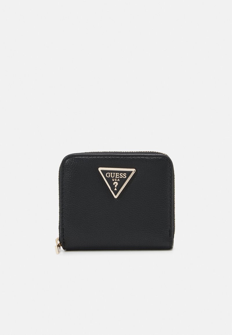 Guess MERIDIAN SMALL ZIP AROUND - Portemonnee - black