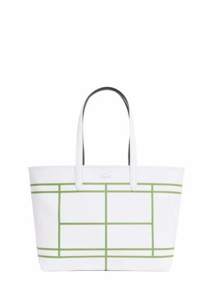 Lacoste, LACOSTE SAC CABAS ANNA ZIPPÉ RÉVERSIBLE BLANC - Cabas - blanc sinople h