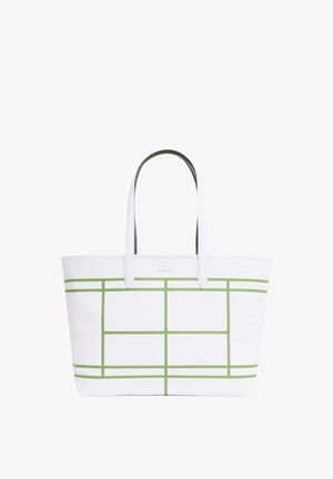 Lacoste, LACOSTE SAC CABAS ANNA ZIPPÉ RÉVERSIBLE BLANC - Cabas - blanc sinople h