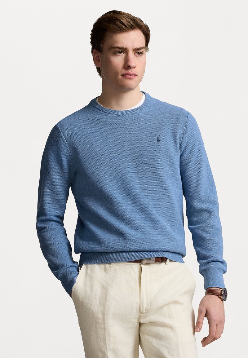 Polo Ralph Lauren KNIT COTTON CREWNECK SWEATER - Džemperis - lake heather