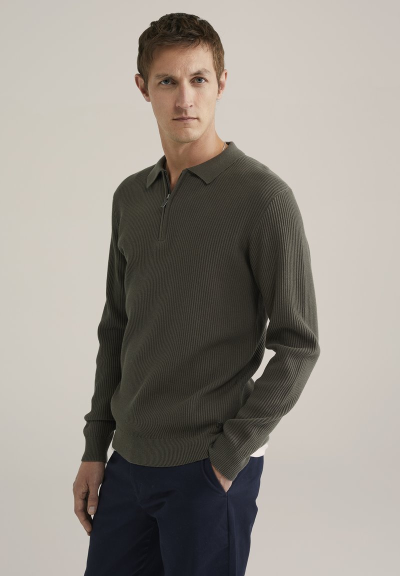 WE Fashion FUNDAMENTALS - Polo krekls - dark green