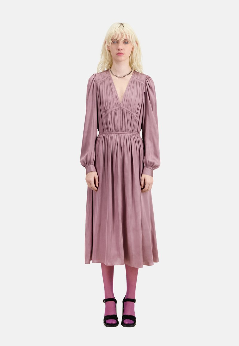 the kooples purple dress Velvet mid-length dress The Kooples Purple size 38 FR in Velvet