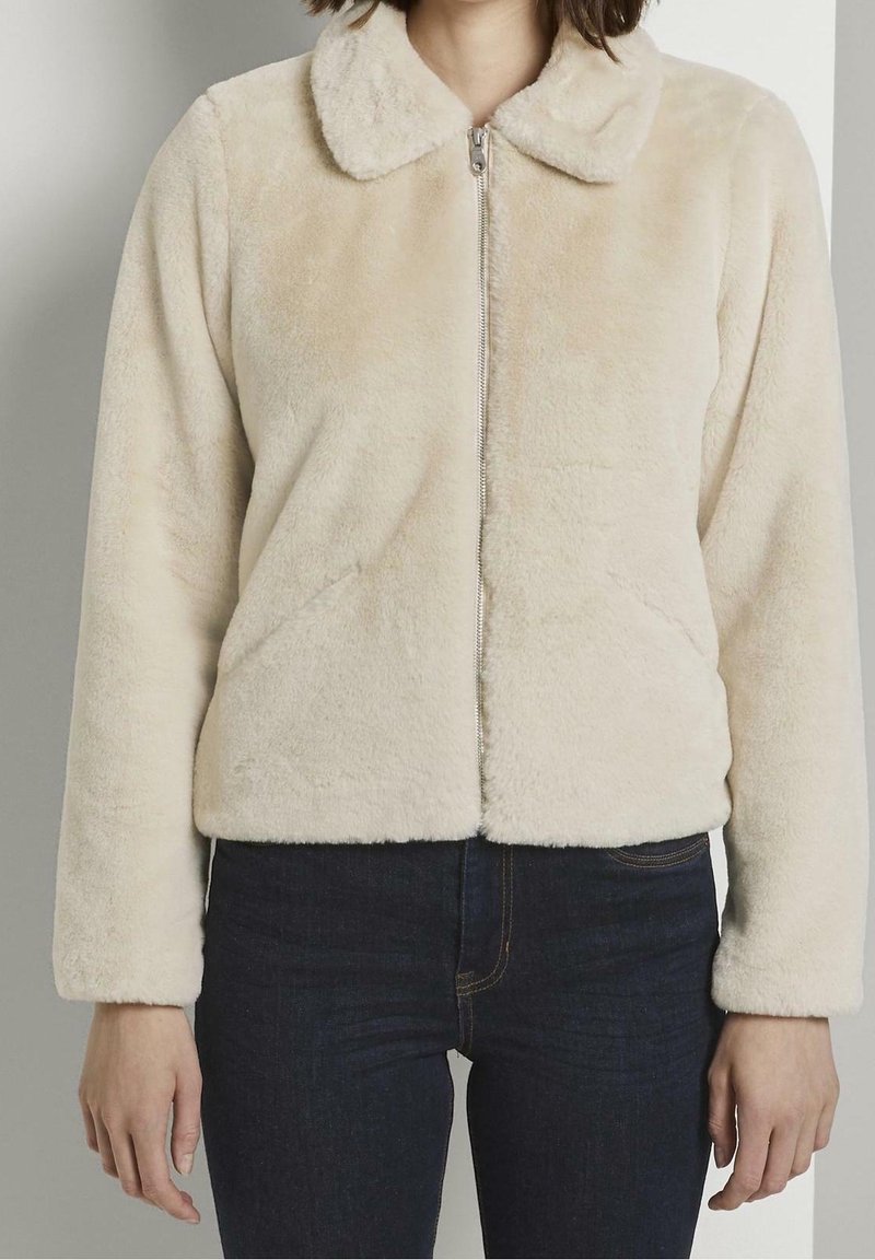 TOM TAILOR DENIM Zimní bunda - beige