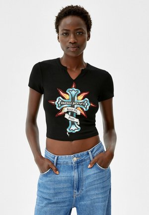SHORT SLEEVE BON JOVI - Triko s potiskem - black