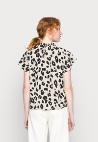 ONLY ONLJULIA LIFE CAP SLEEVE - T-shirt estampada - beige
