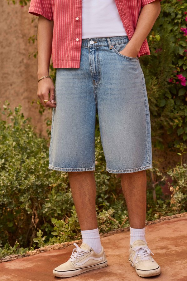 JACK - Denim shorts - mid wash