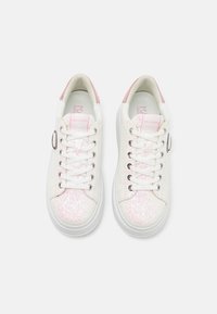 KARL LAGERFELD ANAKAPRI GLITTER - Sneaker low - white/pink