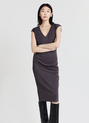 Jerseykleid - grigio scuro