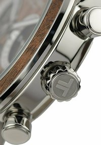 Jacques Lemans LITHIUM-IONEN AKKU - Chronograph - hellbraun, silber