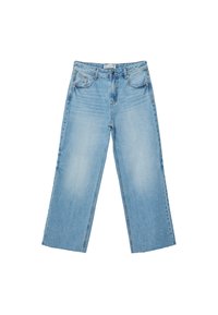 CROPPED - Džíny Straight Fit - blue denim