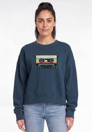 watapparel, RETRO KASSETTE - Sweatshirt - deep teal