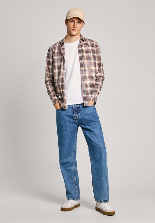 Homme Pepe Jeans Chemises | CHEMISE EN FLANELLE À CARREAUX Dulwich Blue
