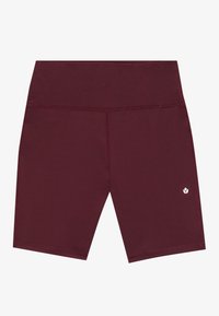 ESSENTIAL MID LENGTH HIGH RISE CYCLING SHORTS - Leggings - bordeaux
