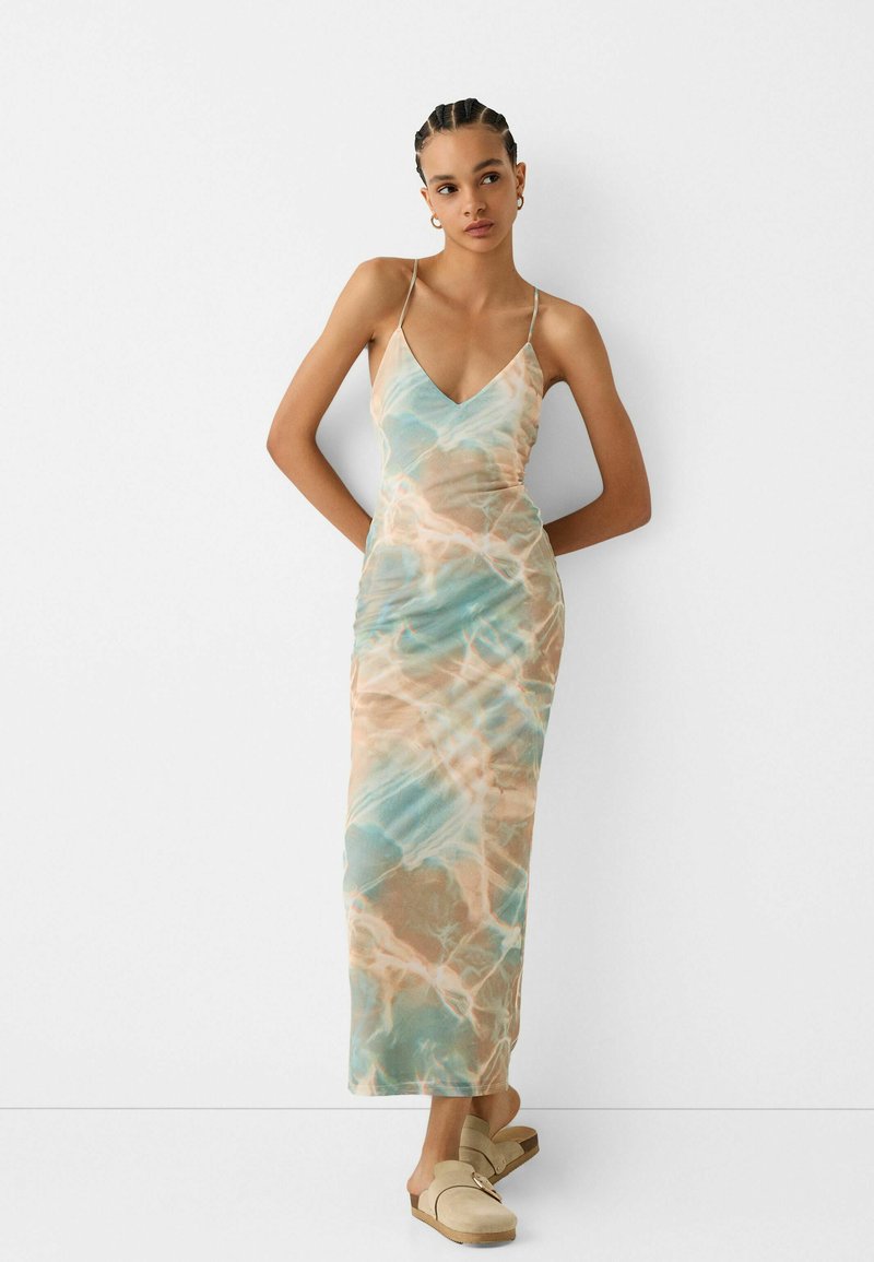 Bershka Maxi-jurk zandkleur